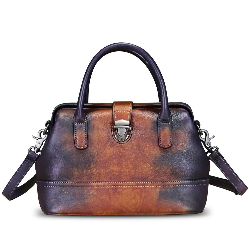 Genuine Leather Satchel Handbag Purse Top Handle Bags Handmade :|